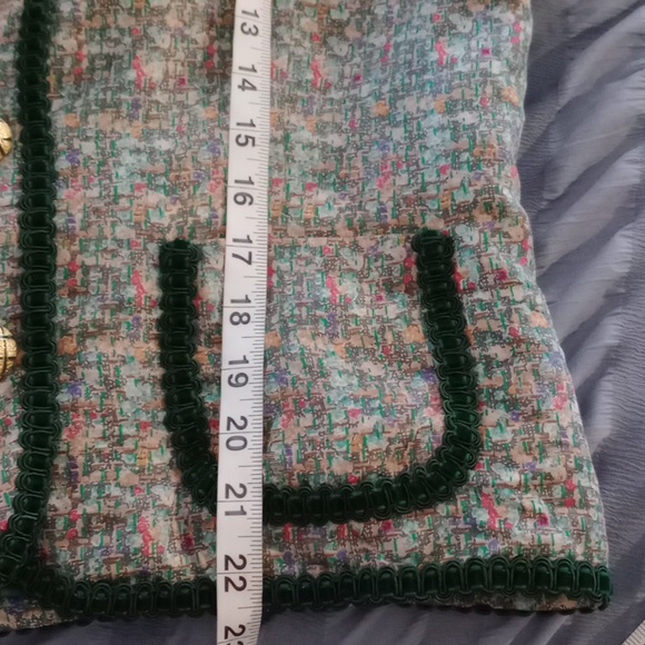 Vintage silk jacket gold buttons Ann Crimmins for Umi collection jacket size 10 - Picture 8 of 11